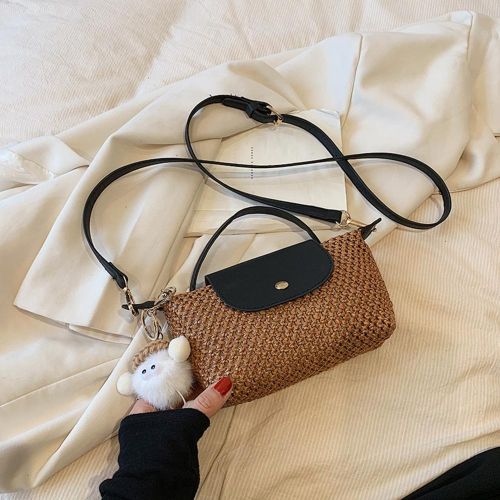 Vacation Style Woven Tote Bag with Lightweight Material Fine Workmanship Suitable for Summer Beach NO5278