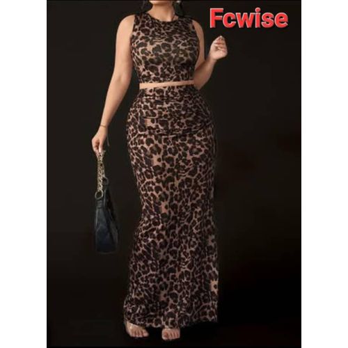 gorgeous fitted 2pcs gown for ladies