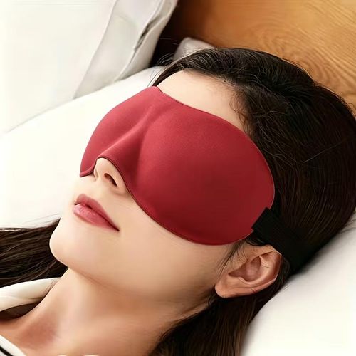 Sleep Eye Mask 3D Contoured – Soft Light Blocking Blindfold for Sleep, Travel & Relaxation