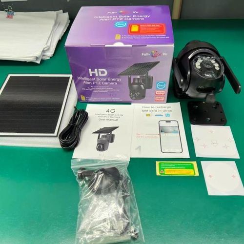 Ubox, Single lens 5MP, 4G, motion tracker, human tracker, 2-way audio, night vision, 4G, waterproof solar powered cctv camera S75