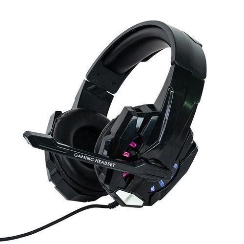 M9000 Gamer Headset 3.5mm USB Wired Over-ear Headphone Earphone with RGB Light Noise Cancelling Mic Stereo Sound for PS5 Switch