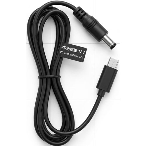 USB Type C PD to 12V DC Power Cable, 5.5mm x 2.1mm Barrel Jack Adapter Cord, Type-C Power Delivery Trigger Cable for Wi-Fi Router, Mini Fan, LED Light Strip, Speaker, Modems