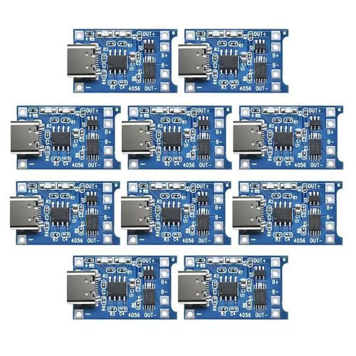 10pcs TP4056 5V 1A 18650 Lithium Battery Charging Module