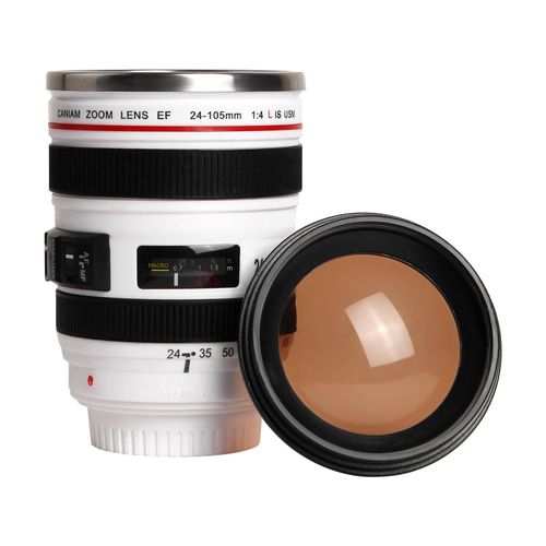Camera Lens Coffee Mug Photo Coffee Cup Stainless Steel