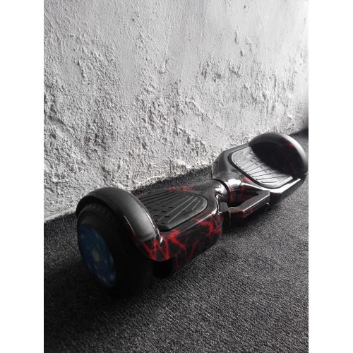 New 6.5" Self-Balancing Hoverboard – Red & Black Fire Design