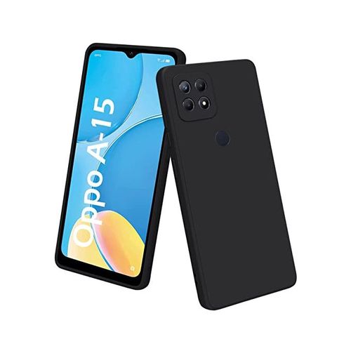 Oppo A15/A15S Silicon Back Case - Black