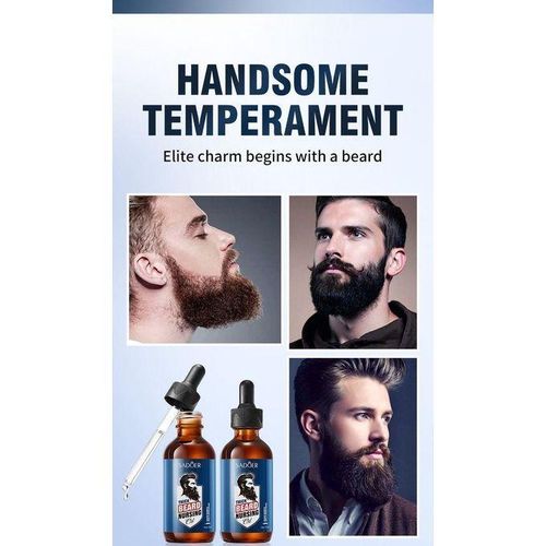 MEN THICK BEARD NURSING OIL - Hair & Beard Oil Beard Oil for Men Premium Hair Beard Care Products 100% Natural Beard Hair Growth Accelerator Facial Hair Growth Serum For Men Beard Oil 55ml