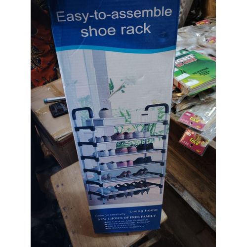 Six Layer Shoe Rack Storage Organizer Multi Tier Shoe Stand Space Saving