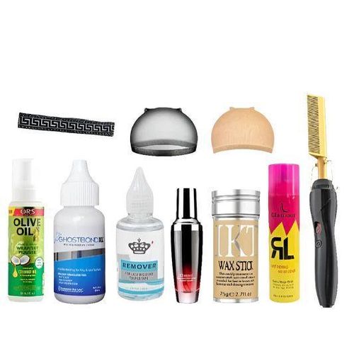 Complete frontal wig installation combo for professional and begginers