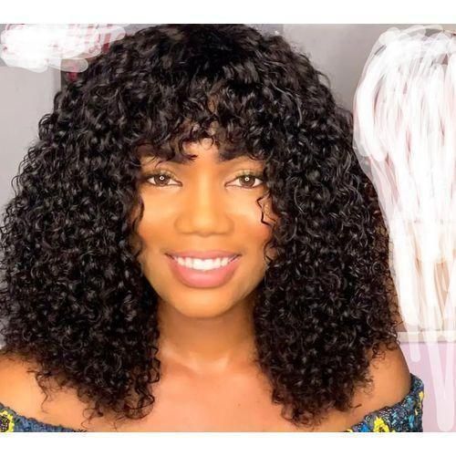 Water Curly Hair Wig Fringe