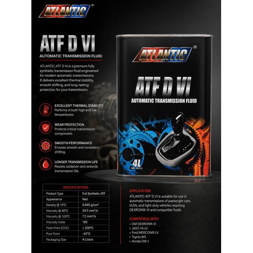 ATF TVI 4L SYNTHECH DEXRON 6