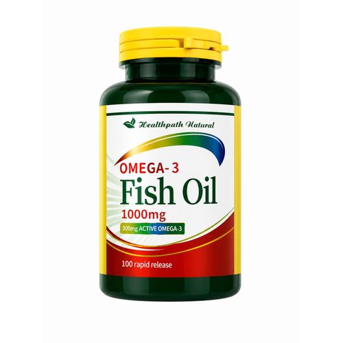Fish Oil 1000mg Omega 3 100 capsules natural