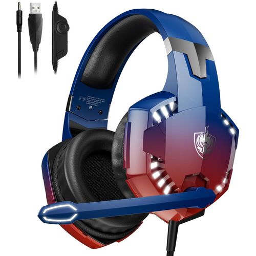 Phonikas Wireless Gaming Headset for PC, PS5, PS4, G2000 Over Ear Wireless Gaming Headphones with Microphone, 30-Hr Battery, for Switch, Laptop, Mobile, Mac