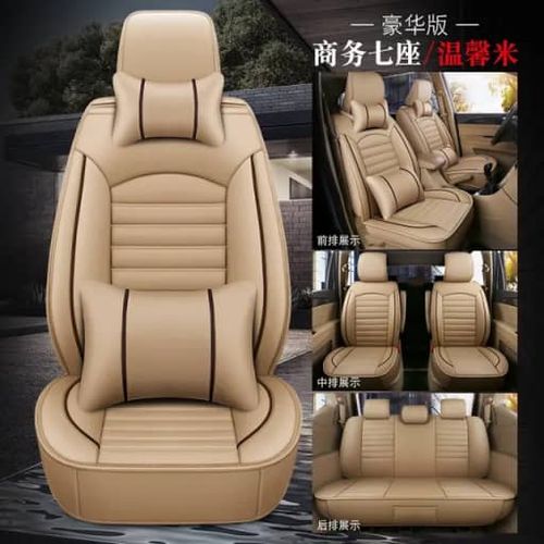 High Quality Sienna Leather Seat Cover 7seater
