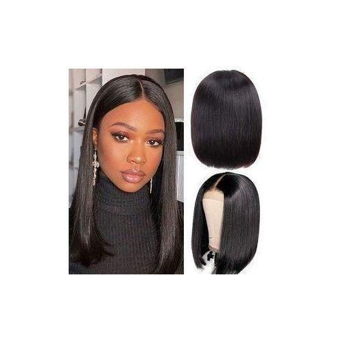 Synthetic wig Blunt Cut 2 bundles For Ladies