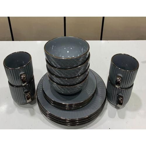 16-PCs Solid Dinner Set For Whole Family