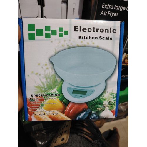 Electronic Digital Kitchen Scale With Bowl - 5kg Capacity, High Precision Food Measuring Tool for Baking & Cooking