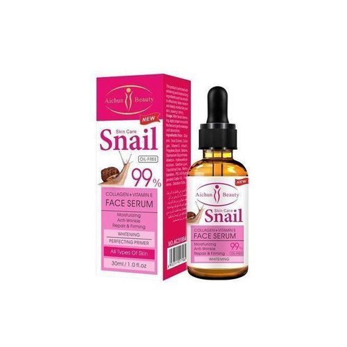 Oil free 99% Collagen + Vitamin E Snail Face Serum - 30ml