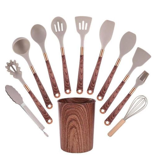 SILICONE KITCHEN COOKING UTENSILS SET