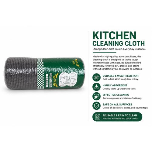 Kitchen Disposable Wipes 50 Pieces A Roll Creative Environmental Protection Non-woven Towel Non-stick Oil Cleaning Rag