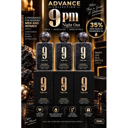 9PM Night Out Advance Collection Eau De Parfum – 50ml NAFDAC A2-109038