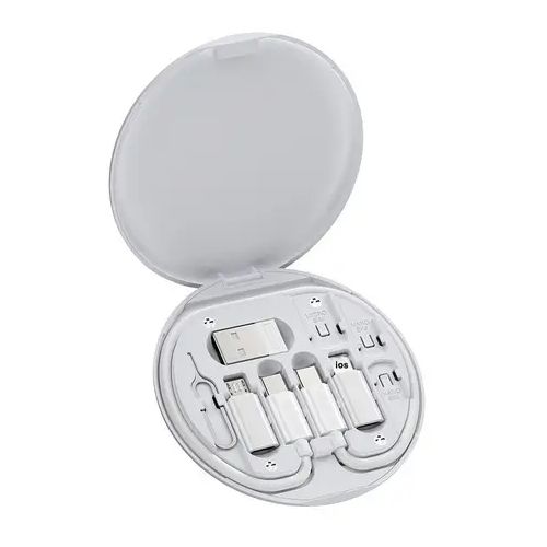 Multiple Interface Data Cable Android/iOS/Type C - White