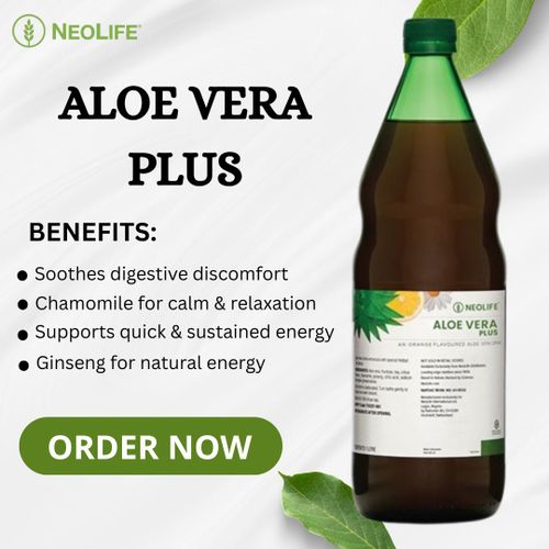Aloe Vera Plus Orange Juice – 1 Litre (1 x 6) Refreshing Aloe Vera Drink for Digestive Health, Hydration & Daily Wellness