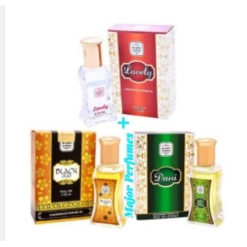 Black Oud, Dani And Lovely 24ml Oil Perfumes - (3pcs × 24ml)