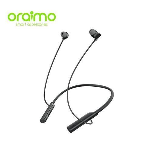 Necklace Lite Wireless Headphones Call Vibration 30Hr Playtime - Black
