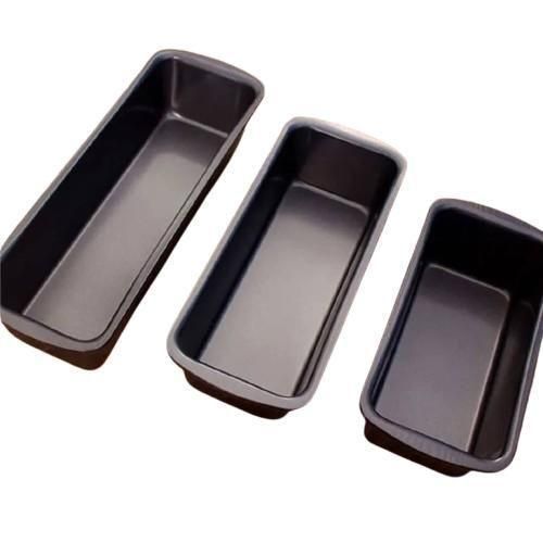 Aluminum Non-Stick Bread Pan - 3pcs - Long, Medium And Small Size