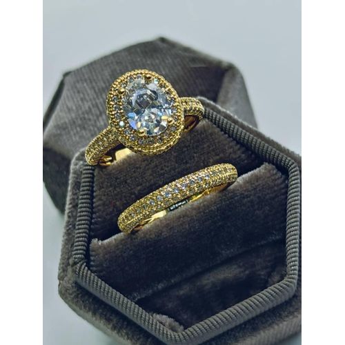 Pear cut wedding rings for women