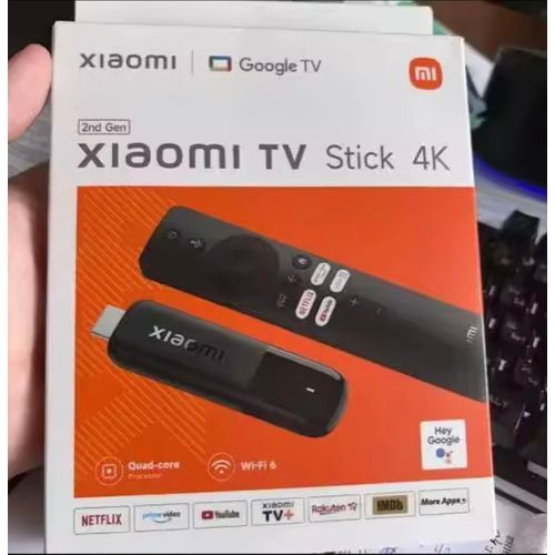 Original MI Google TV Stick 4K 2nd Gen BT5.2 Dolby Vision HDR10+ Wi-Fi 6 TV Dongle Portable Stream Media MI TV Xiaomi’s MI Android Tv Stick Box