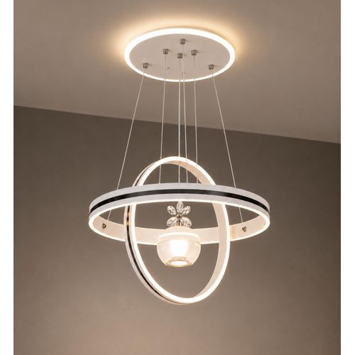 Nordic LED Circular Ring Chandelier Pendant Light – Modern Ceiling Hanging Lamp