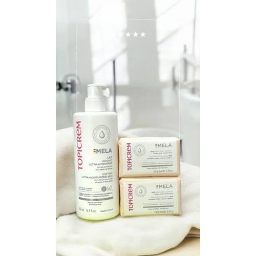 MELA Unifying Ultra-Moisturizing Milk 500m& 2 Exfoliating soapl