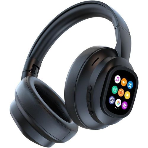 Smart Touch Wireless Headphones Real Time, 169 Languages, With Detachable LCD Touch Screen,