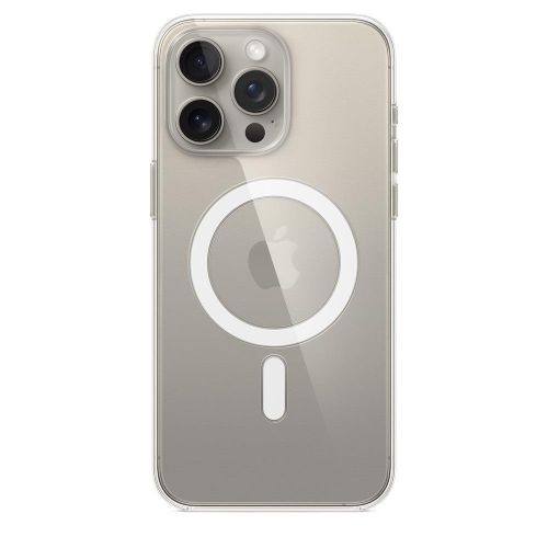 iPhone 15 Pro Max Transparent Magnetic MagSafe Protective Case