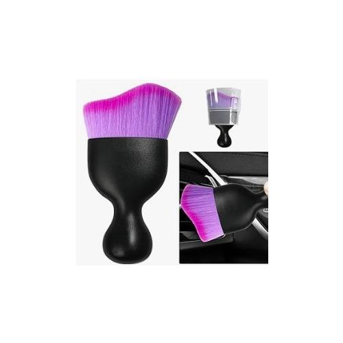 2PCS Car Interior Detailing Brush, Auto Car Detailing Brush Dusting Brush, Soft Bristles Car Interior Cleaning Tool for Dashboard Interior, Exterior, Skylight, Leather, Dust Brush