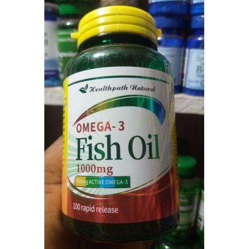 Omega-3 Fish Oil 1000 Mg, X100 Softgels