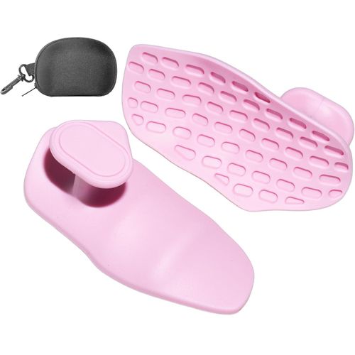 Caltucus Core Anti-Slip Workout Grips, Ergonomic Workout Gloves, Weight Lifting Grips, for Men and Women, Silicone Gym Grips Pads, Soft, Palm Protection, Suitable for Various Fitness Training (Pink)