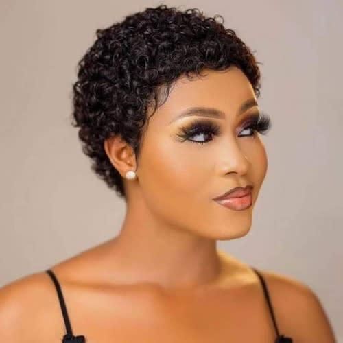Jerry Curl Natural Short Hair Wig