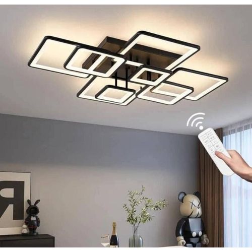 Modern Geometric Square LED Flush Mount Ceiling Light