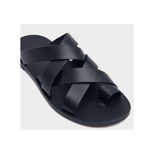 Men's Exotic Leather Cross Palm Slippers