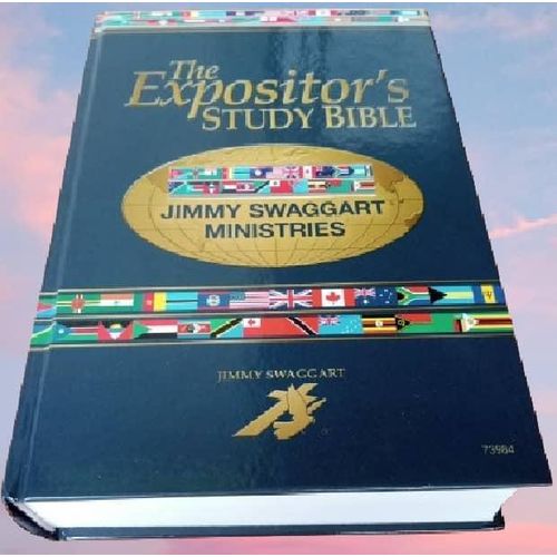 KJV The Expositor's Study Bible With Concordance, Maps, Assorted Bible helps ,Bible Dictionary, Bible Encyclopedia, Bible Commentary By Jimmy Swaggart Ministries (HARDCOVER)- AWARD WINNING KJV STUDY BIBLE