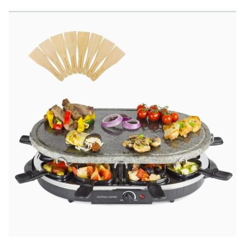 Stone Raclette Grill With Thermostatic Heat Control - 1200W