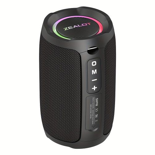 10W Wireless Wireless Speaker with High Quality, 3600mAh Long-Lasting Battery, 8-Hour Gaming Sound, Low Frequency Boost & Built-in Mic, USB-C Fast Charging, TWS Connectivity, Multi-Device Support, Compatible with Smartphones/Tablets/TVs