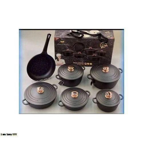 6 Set Non-stick Die Cast Iron Pot Set Cookware- Non-Toxic