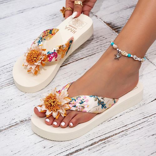 Ladies Durable Casual Summer Slippers Sandals Open Shoes White