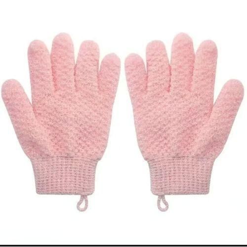 Exfoliating Mitt Scrubber & Deep Cleansing Bath Gloves X2 (Spa, And Body Scrubs.