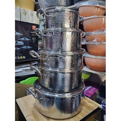 10pcs stainless steel cookware set.