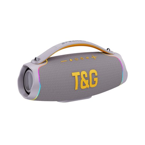 TG 395 PRO Outdoor & indoor Bluetooth Speaker: 110W Loud Sound, IPX5 Waterproof with 20H Playtime, Fast Charge, Bass, TWS, Portable Wireless Speakers with Light Show for House, Party, Projector, Beach (GREY)
